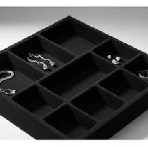 Porta Joias (L 410mm C 365mm A 40mm) PJ02 Preto Moldplast