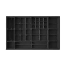 Porta Joias (L 756mm C 464mm A 45mm) PJ15 Preto Moldplast PRETO