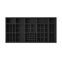 Porta Joias (L 914mm C 453mm A 45mm) PJ11 Preto Moldplast PRETO Porta Joias (L 914mm C 453mm A 45mm) PJ11 Preto Moldplast PRETO