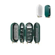 Porta joias luxo dobravel com espelho organizador acrilico Porta joias luxo dobravel com espelho organizador acrilico