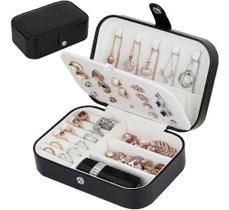 Porta Joias Luxo Portátil Viagem Necessaire Estojo