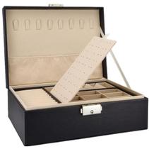 Porta Joias Maleta Grande Para Viagem Organizador Ótimo