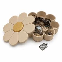 Porta Joias Organizador de Bijuterias Decorativo Estético Boho Margarida Criativa 20cm Plástico Livre de BPA - Porta Joias Organizador de Bijuterias Decorativo Estético Boho Margarida Criativa 20cm Plástico Livre de BPA -