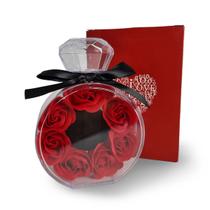 Porta Joias Perfumado Rosas Vermelhas Acrílico Amor Presente Porta Joias Perfumado Rosas Vermelhas Acrílico Amor Presente
