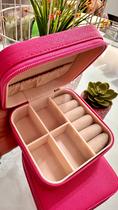 Porta Jóias Quadrado material sintético Rosa Pink