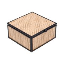 Porta-Joias Toscana 12cm x 13cm x 5,5cm Preto Metal Medio Wolff Porta-Joias Toscana 12cm x 13cm x 5,5cm Preto Metal Medio Wolff