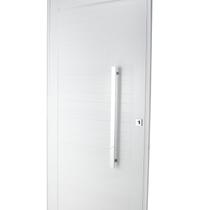 Porta Lambri Pivotante de Aluminio 227x100cm com Puxador Reto Branco