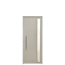Porta Lambril 2.10(A)X0.90(L) Com Visor e Puxador Aluminio Branco Lado Direito - Hale