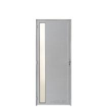 Porta Lambril 2,10 (A)X 0,90(L) Com Visor e Fechadura Aluminio Branco Lado Esquerdo - Hale
