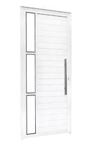 Porta Lambril c/Puxador e Vidro Lateral - Alumínio Branco - Linha 25 Porta Lambril c/Puxador e Vidro Lateral - Alumínio Branco - Linha 25