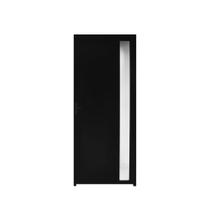 Porta Lambril C/Visor Aluminio Preto 2.10 x 0.90 Lado Direito - Hale