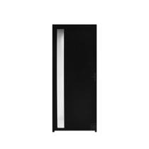 Porta Lambril C/Visor Aluminio Preto 2.10 x 0.90 Lado Esquerdo- Hale