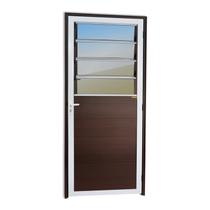 Porta Lambril com Bandeira Basculante Super 25 Vidro Reflex 210cm X 86cm Brimak Abertura Esquerda