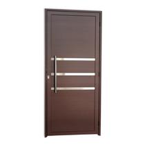 Porta Lambril com Friso com Puxador Super 25 210cm x 80cm Brimak Abertura Esquerda Corten Porta Lambril com Friso com Puxador Super 25 210cm x 80cm Brimak Abertura Esquerda Corten