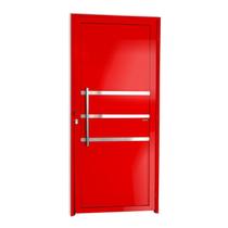Porta Lambril com Friso com Puxador Super 25 210cm X 80cm Brimak Abertura Esquerda
