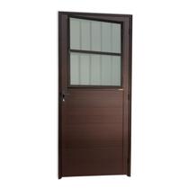 Porta Lambril com Grade Super 25 Vidro Boreal 210cm X 86cm Brimak Abertura Esquerda