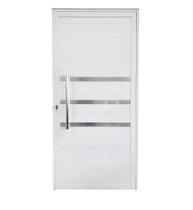 Porta Lambril com Puxador e Friso Alumínio Branco ou Preto Linha 25