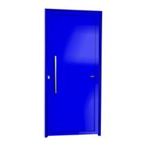 Porta Lambril com Puxador Super 25 210cm x 80cm Brimak Abertura Esquerda Azul Porta Lambril com Puxador Super 25 210cm x 80cm Brimak Abertura Esquerda Azul