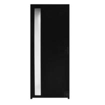 Porta Lambril com Visor Alumínio Preto 2.10 x 0.80 Lado Esquerdo - PTO13938 - HALE Porta Lambril com Visor Alumínio Preto 2.10 x 0.80 Lado Esquerdo - PTO13938 - HALE