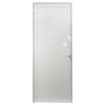 Porta Lambril de Alumínio 210 X 80cm com Maçaneta Linha 25 Esquadrias Bergamo Abertura Direita