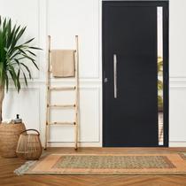 Porta Lambril de Alumínio 210 X 80cm com Puxador e Vidro Linha Veneza Lado Esquerdo