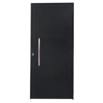 Porta Lambril de Alumínio 210 X 80cm com Puxador Linha Veneza Esquadrias Bergamo Abertura Direita