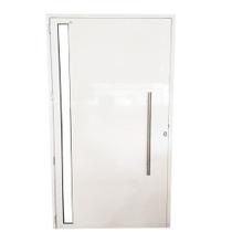 Porta Lambril de Alumínio Branco 2.10 X 0.90 x 0.045 com Puxador e Vidro Porta Lambril de Alumínio Branco 2.10 X 0.90 x 0.045 com Puxador e Vidro