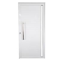 Porta Lambril de Alumínio Branco com Puxador e Vidro Linha Veneza Porta Lambril de Alumínio Branco com Puxador e Vidro Linha Veneza