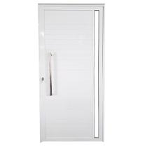 Porta Lambril de Alumínio Branco com Puxador e Vidro Linha Veneza Porta Lambril de Alumínio Branco com Puxador e Vidro Linha Veneza