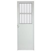 Porta Lambril de Alumínio Branco Social CMC Classic - Lado Direito - 2.10 (A) x 0.90 (L)