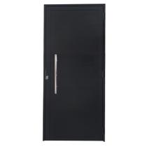 Porta Lambril de Alumínio Preto com Puxador Linha Veneza