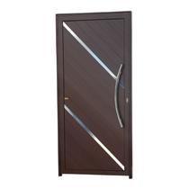 Porta Lambril Duna com Puxador Super 25 210cm x 100cm Brimak Abertura Direita Corten Porta Lambril Duna com Puxador Super 25 210cm x 100cm Brimak Abertura Direita Corten