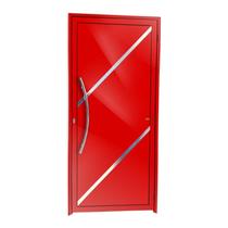 Porta Lambril Duna com Puxador Super 25 210cm x 90cm Brimak Abertura Esquerda Vermelho Porta Lambril Duna com Puxador Super 25 210cm x 90cm Brimak Abertura Esquerda Vermelho