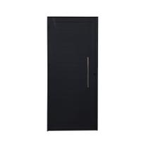 Porta Lambril Esquerda 210 X 100 Preto Com Puxador e Rolete
