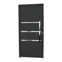 Porta Lambril Evolution com Puxador Super 25 210cm x 90cm Brimak Abertura Direita Preto Porta Lambril Evolution com Puxador Super 25 210cm x 90cm Brimak Abertura Direita Preto