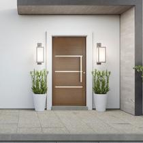 Porta Lambril Pivotante com Puxador e Friso 220x120cm Topsul Esquadrisul Abertura Direita