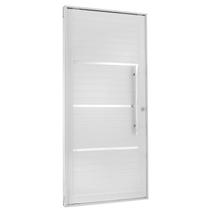 Porta Lambril Pivotante com Puxador e Friso Direita Topsul 220x90cm Esquadrisul Branco