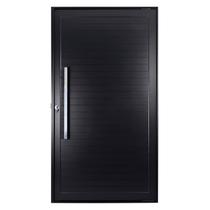 Porta Lambril Pivotante com Puxador Topsul 220x90cm Esquadrisul Abertura Direita Preto