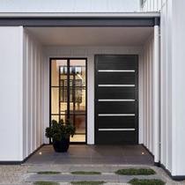 Porta Lambril Solara 90 x 2,10 Lado Direito Hale Esquadrias Preto