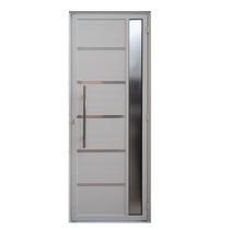 Porta Lambril Solara com Visor e Puxador 70 x 2.10 Branca Lado Direito Hale Porta Lambril Solara com Visor e Puxador 70 x 2.10 Branca Lado Direito Hale
