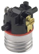 Porta-lâmpada incandescente de latão de base média Leviton 7080-M Porta-lâmpada incandescente de latão de base média Leviton 7080-M