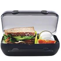 Porta Lanche Com Divisória Jet Black Tupperware