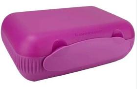 Porta Lanche e Sanduíche Roxa com divisória Tupperware
