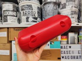 Porta Lanche Retangular Vermelho Tupperware 25,5 cm x 12 cm x 8 cm Porta Lanche Retangular Vermelho Tupperware 25,5 cm x 12 cm x 8 cm