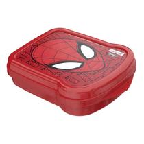 Porta Lanche Sanduicheira Homem Aranha Plástico Spider Man Infantil Para Lancheira Escolar Porta Lanche Sanduicheira Homem Aranha Plástico Spider Man Infantil Para Lancheira Escolar