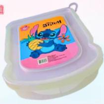 Porta Lanche Stitch Plástico Lancheira Academia Lancheira Escolar