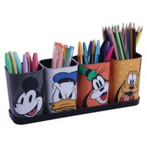 Porta Lápis Caneta Kit Organizador Infantil Mickey Disney
