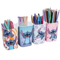 Porta Lápis Caneta Kit Organizador Infantil Stitch