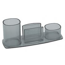 Porta Lápis Clips e Lembrete Millennium Fumê - Acrimet