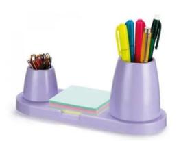 Porta Lápis/Clips/Lembrete Lilas Waleu Porta Lápis/Clips/Lembrete Lilas Waleu